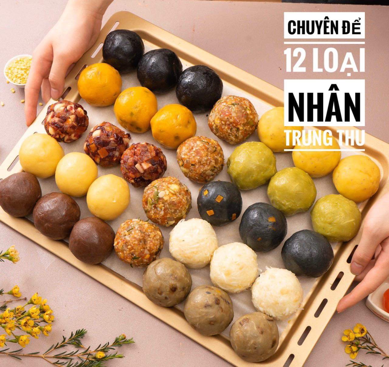 Lớp học làm Nhân bánh Trung thu &nbsp; &nbsp; &nbsp; &nbsp; &nbsp;